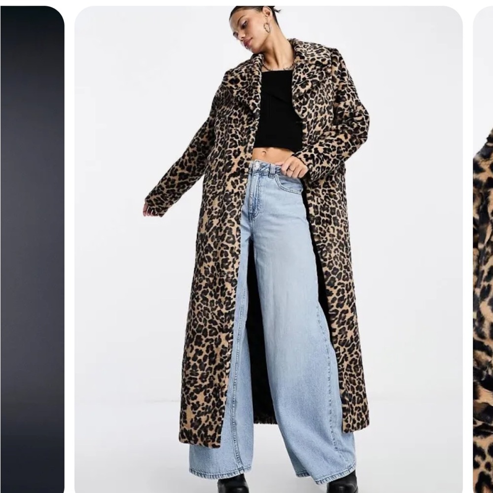 Nordstrom Leopard Spot Faux Fur Long Coat